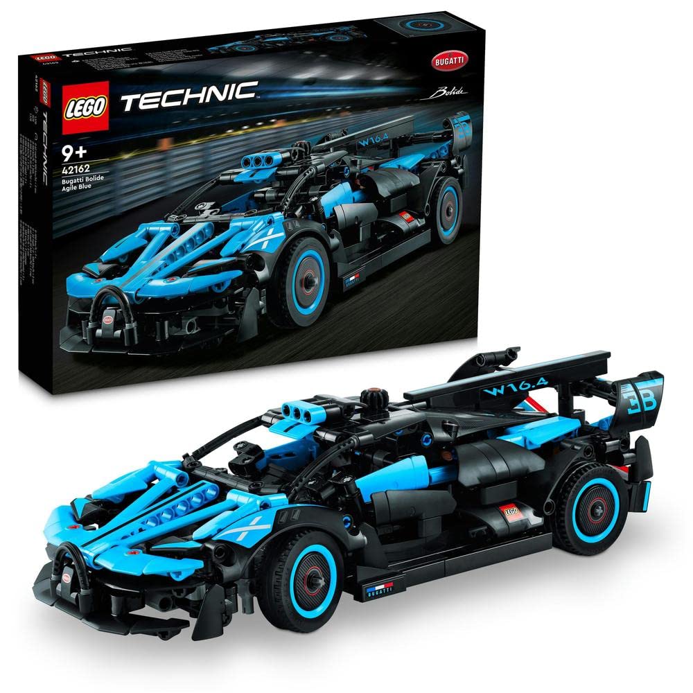 LEGO Technic Bugatti Bolide Agile Blue 42162 Building Toy Set (905 Pieces) | 9 + Years