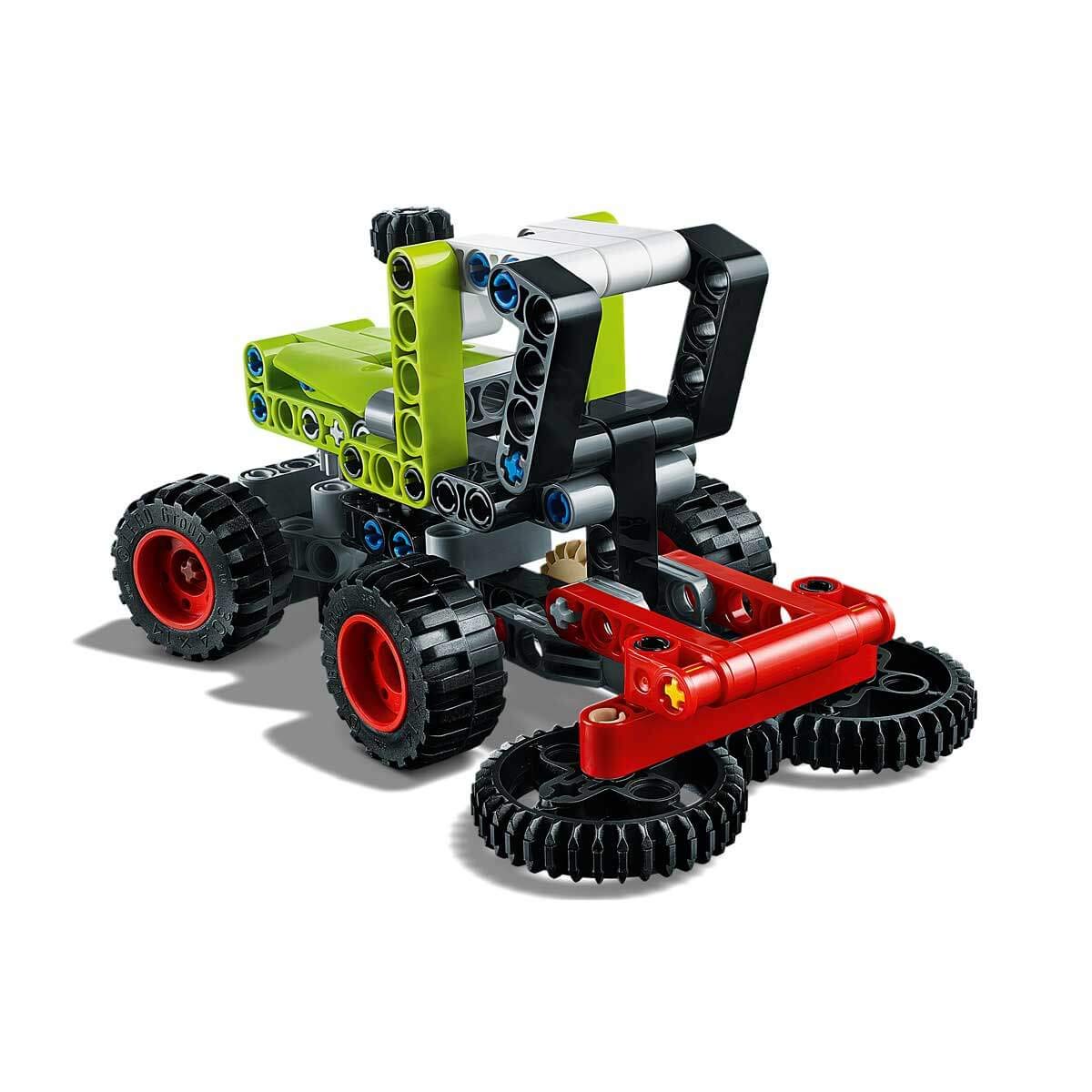 LEGO 42102 Technic Mini CLAAS XERION Tractor to Harvester, 2in1 Building Set Heavy Duty Vehicles Collection,Multicolor, 130 Pcs