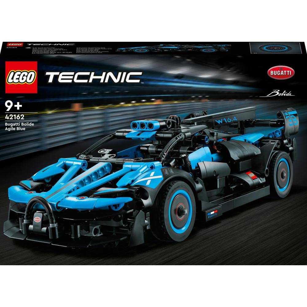 LEGO Technic Bugatti Bolide Agile Blue 42162 Building Toy Set (905 Pieces) | 9 + Years