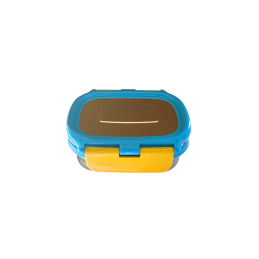 Veigo Small Stainless Steel Small Veg Box - New Blue + Yellow | Limited Edition