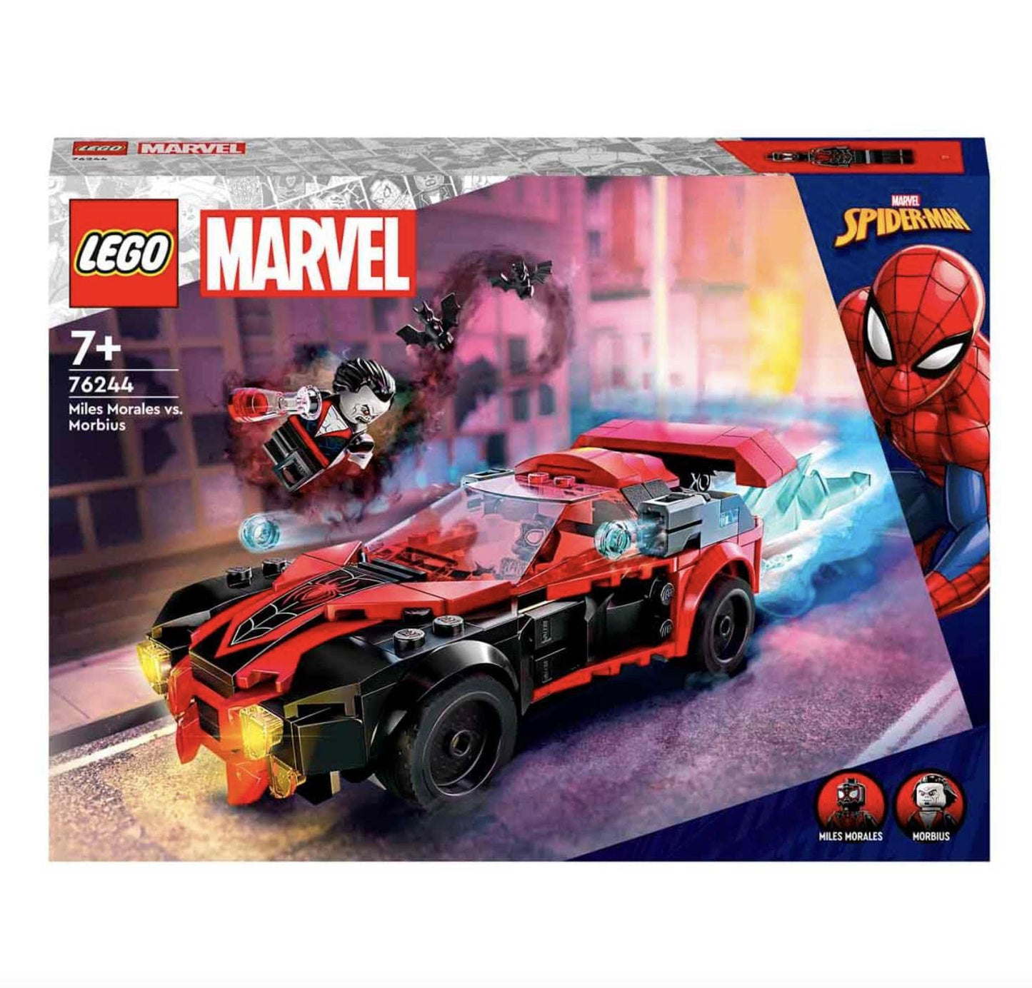 LEGO Marvel Miles Morales vs. Morbius Building Toy Set (220 Pcs) | 7 Years +