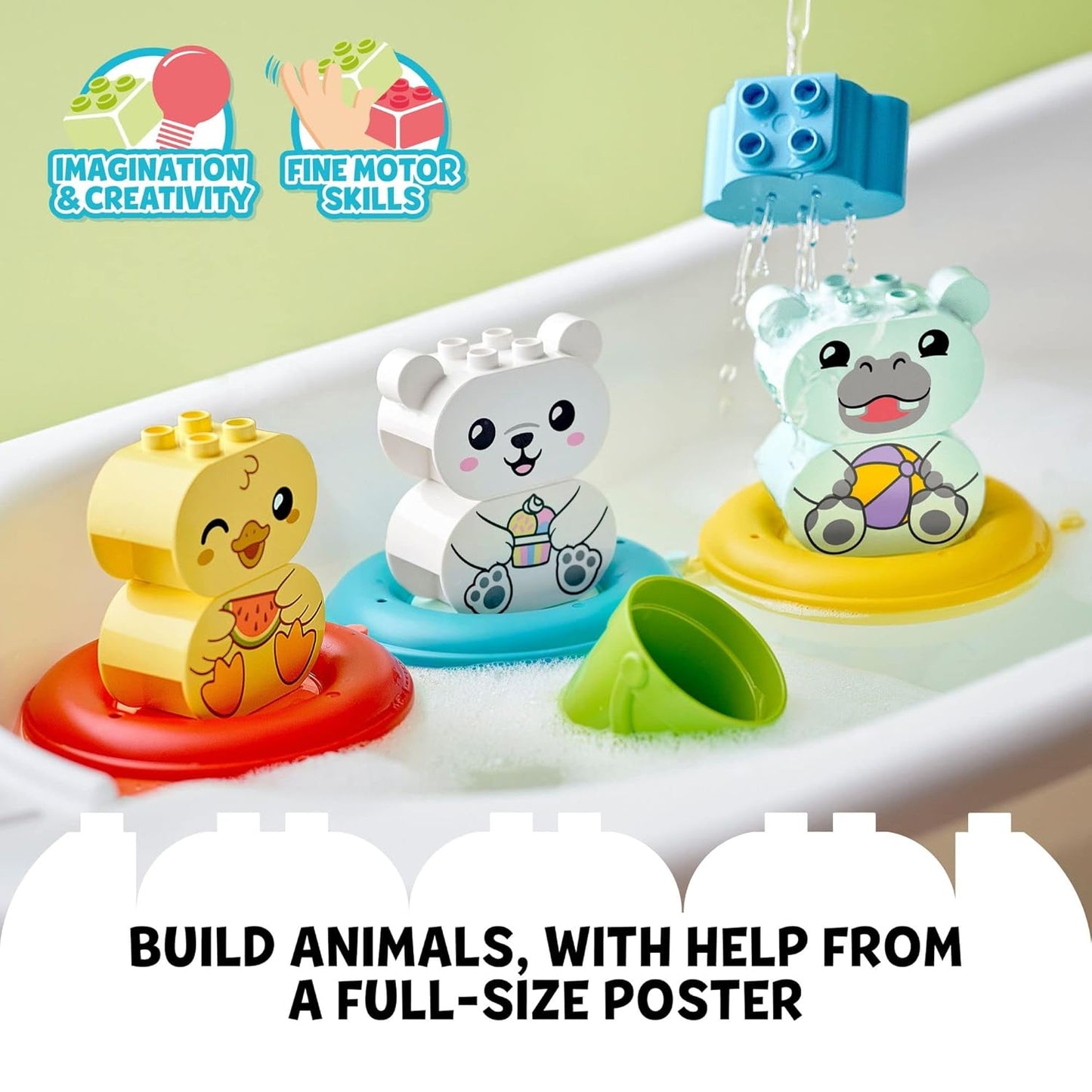 LEGO DUPLO My First Bath Time Fun: Floating Animal Train 10965 | 18 months