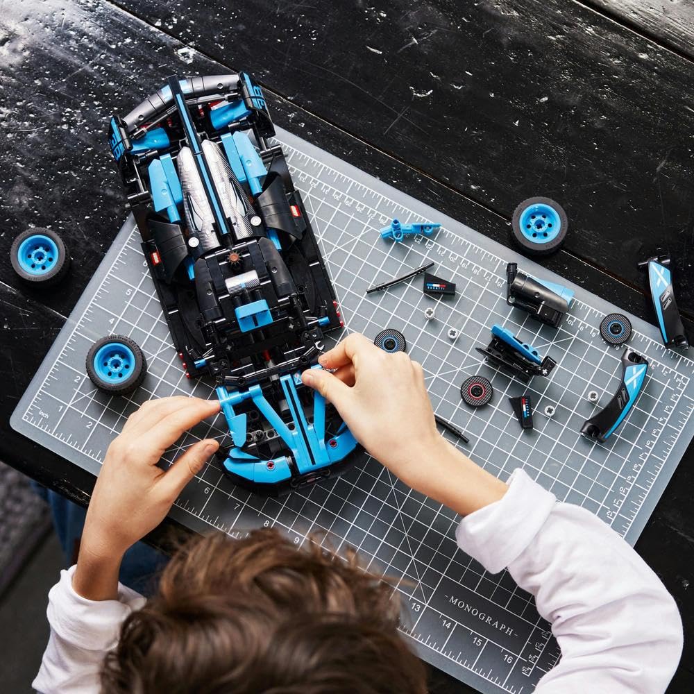 LEGO Technic Bugatti Bolide Agile Blue 42162 Building Toy Set (905 Pieces) | 9 + Years