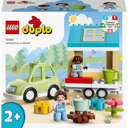 LEGO DUPLO Town Family House on Wheels Building Toy Set | 2Yrs+