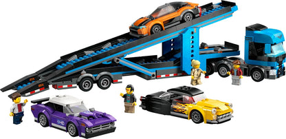 LEGO City Car Transporter Truck with Sports Cars 60408 Building Blocks Toys for 7+ Gift for Boys and Girls