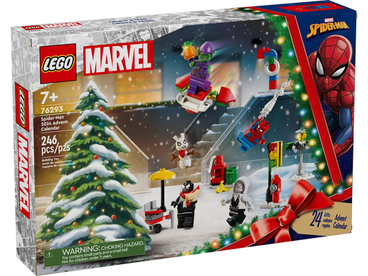 LEGO Marvel Spider-Man Advent Calendar 2024 for Kids - Christmas Advent Calendar with Mini Builds & 5 Minifigures | Ages 7+