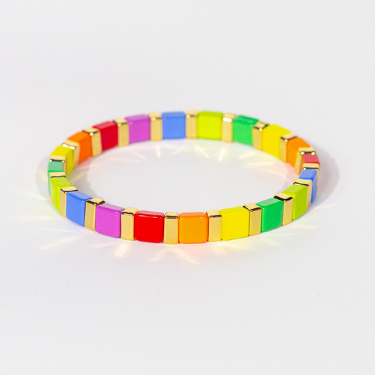 Party Enamel Bracelet | Rainbow