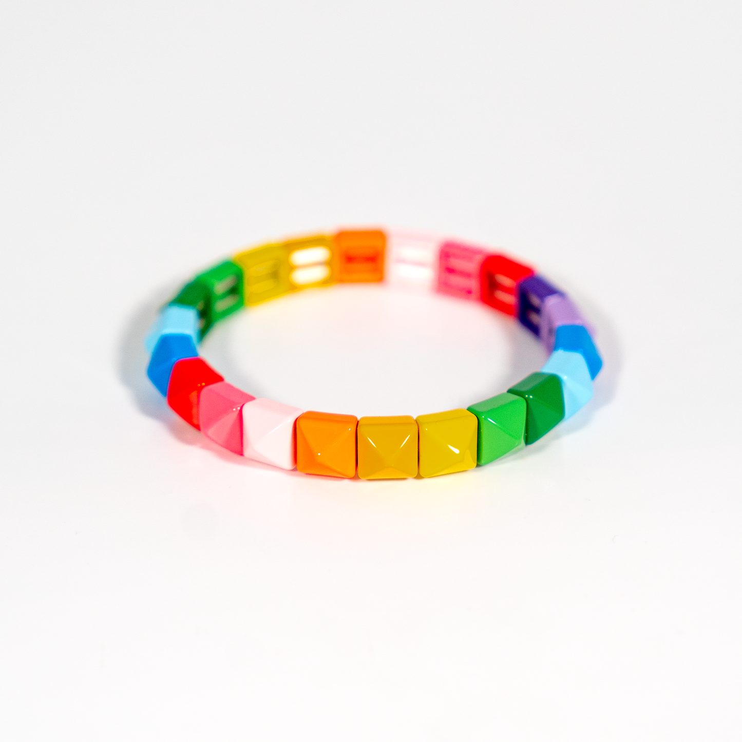 Spike Enamel Bracelet | Rainbow