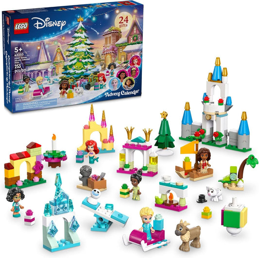 LEGO Disney Advent Calendar 2024 for Kids - Christmas Advent Calendar W/Mini Builds & 8 Minifigures | Ages 5+