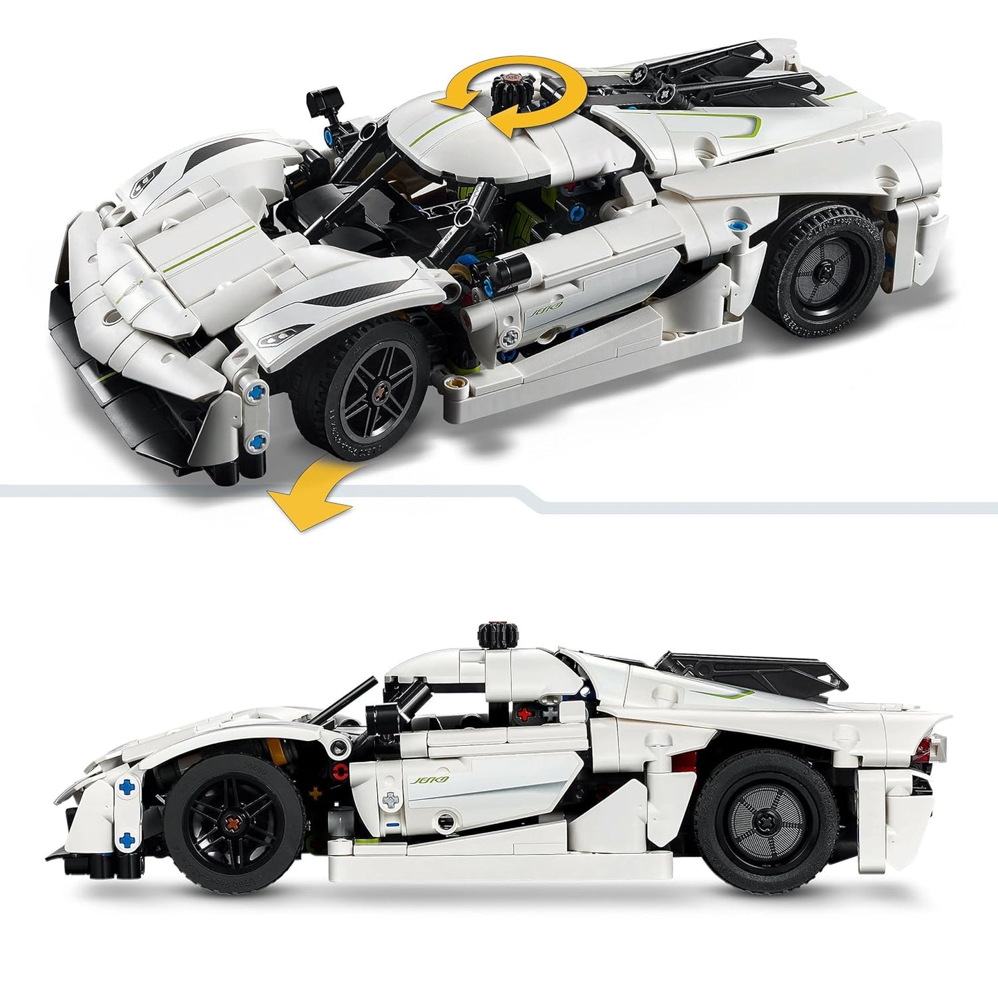 LEGO Technic Koenigsegg Jesko Absolut White Hypercar 42184 Building Blocks |  10+ Years