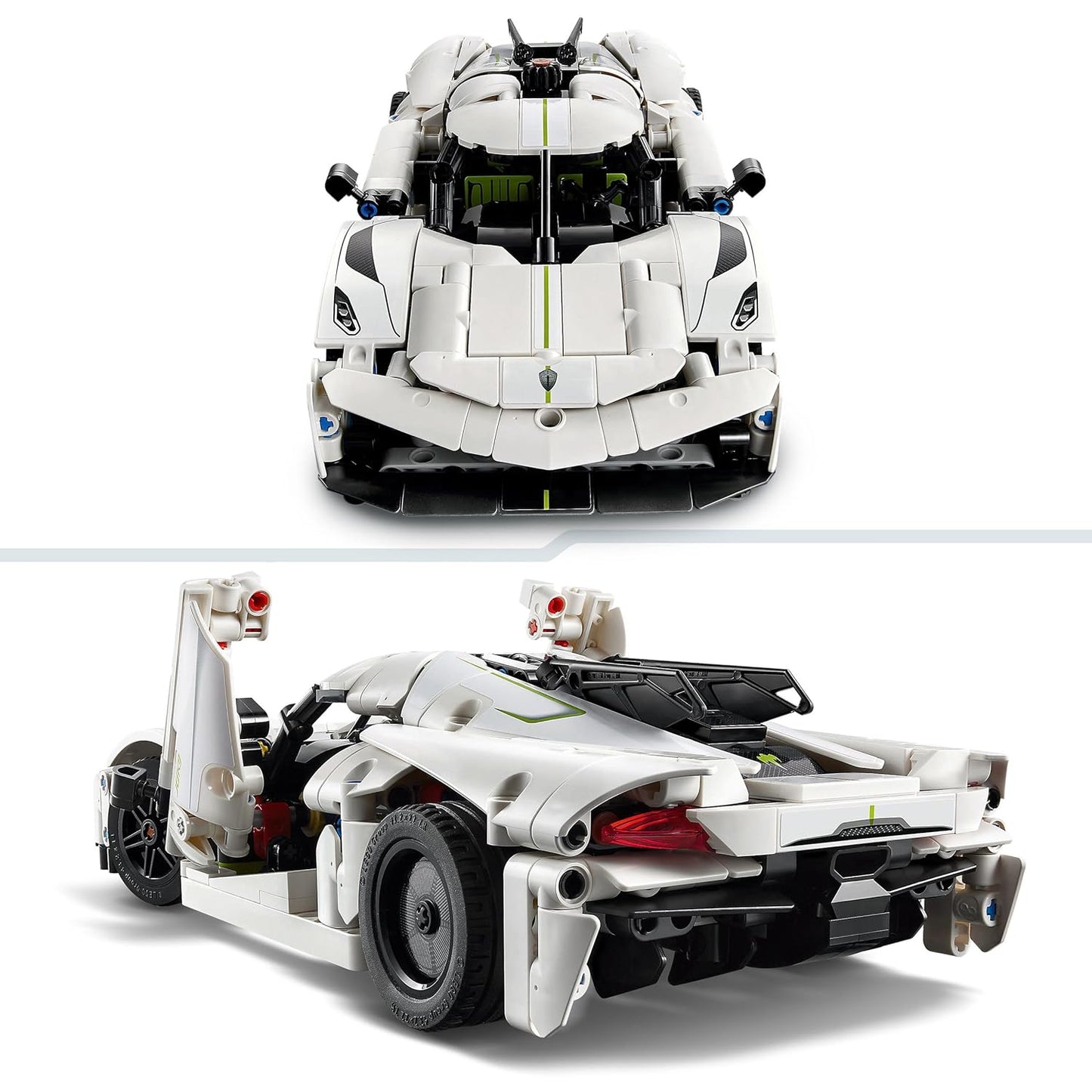 LEGO Technic Koenigsegg Jesko Absolut White Hypercar 42184 Building Blocks |  10+ Years