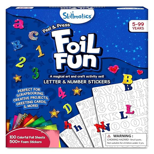 Foil Fun Letters, Number, Stickers