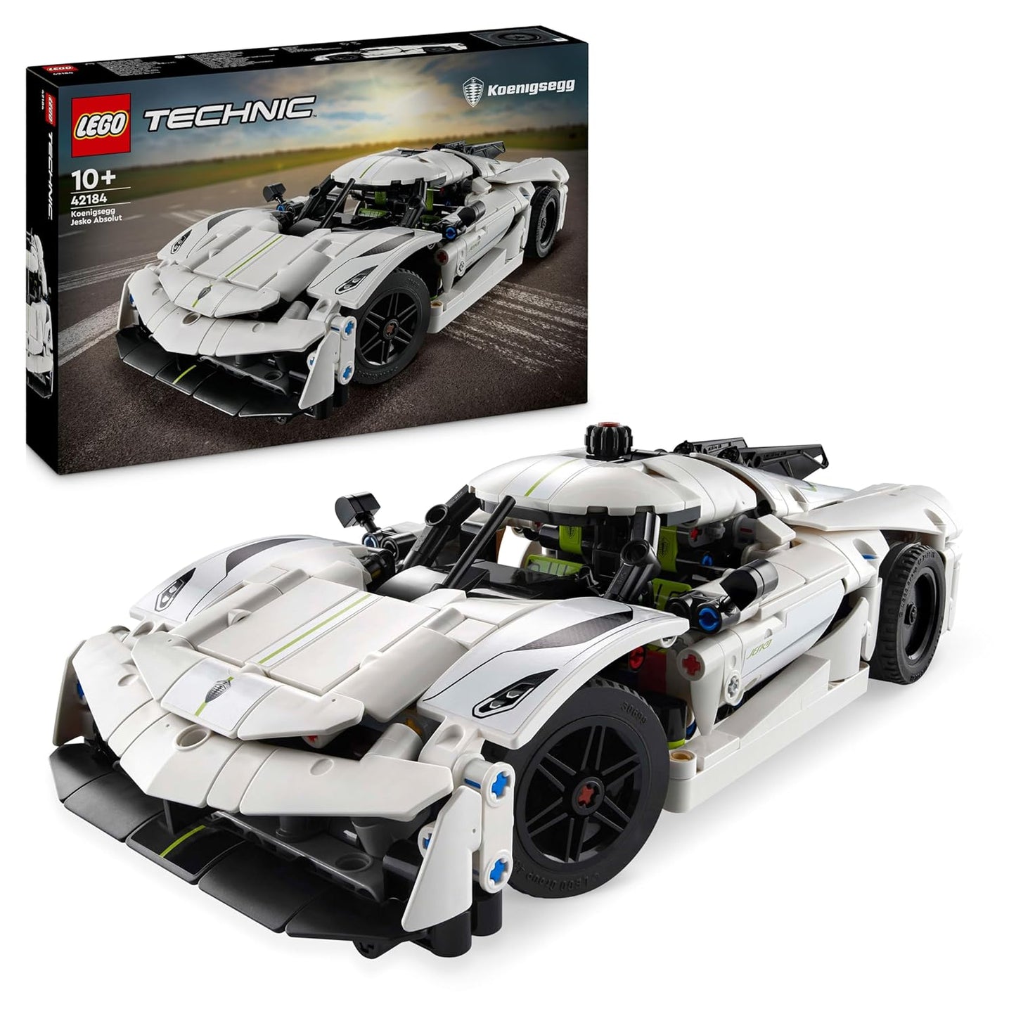 LEGO Technic Koenigsegg Jesko Absolut White Hypercar 42184 Building Blocks |  10+ Years