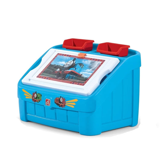 STEP2 THE TRAIN TANK ENGINE  2-IN-1 TOY BOX & ART LID