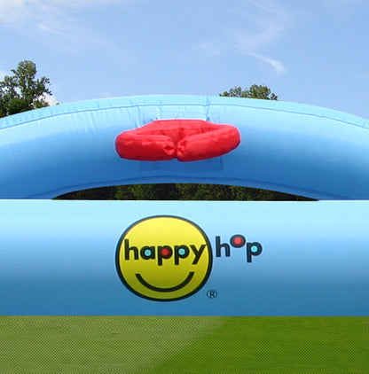 Happy Hop Castle Bouncer With Farmyard Ball Pit