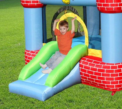 Happy Hop Castle Bouncer With Farmyard Ball Pit