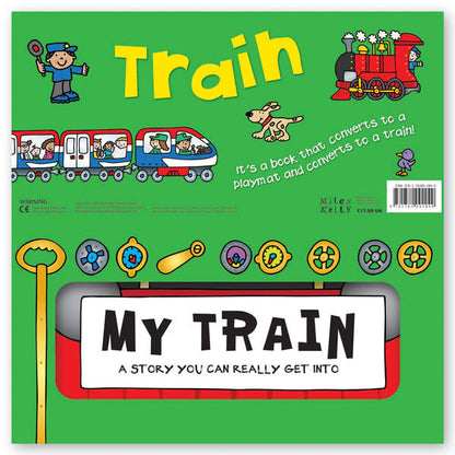 Convertible Train – Sit-in Train | Playmat & Storybook for Preschoolers