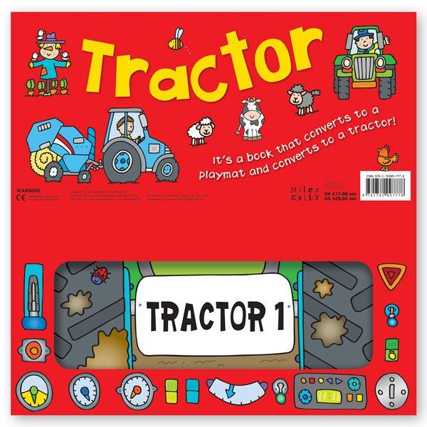 Convertible Tractor – Farm Playmat & Sit-in Tractor & Farmyard Animal Story for 3–6 Years