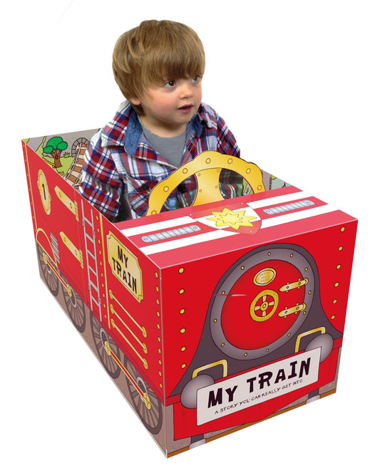 Convertible Train – Sit-in Train | Playmat & Storybook for Preschoolers