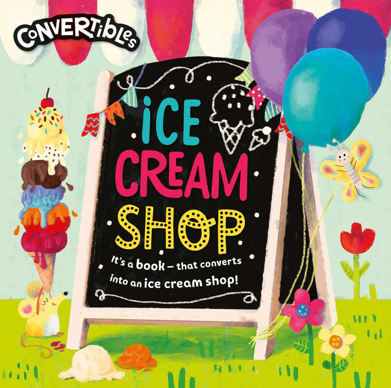 Convertible Ice Cream Shop – Activity Book and Pop-Up Ice Cream shop for preschoolers