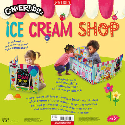 Convertible Ice Cream Shop – Activity Book and Pop-Up Ice Cream shop for preschoolers