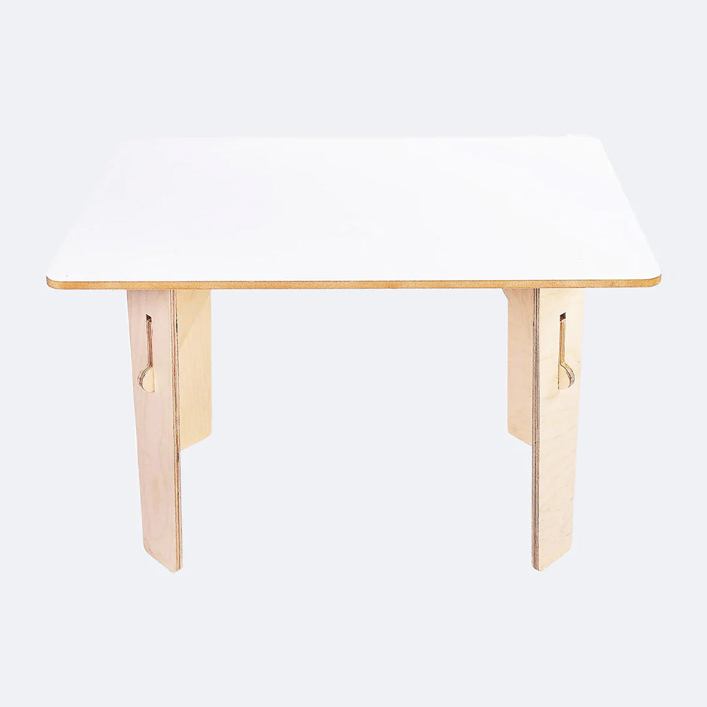 SWEN wooden Straight Table AMBER