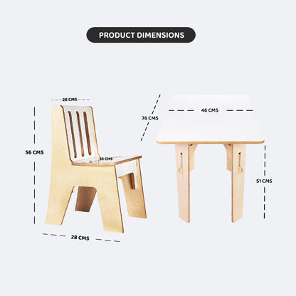 SWEN wooden Straight Table AMBER