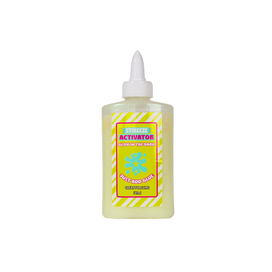 Stikeeze Activator | Glow in the Dark| Just Add Glue for Slime Making | 147ML