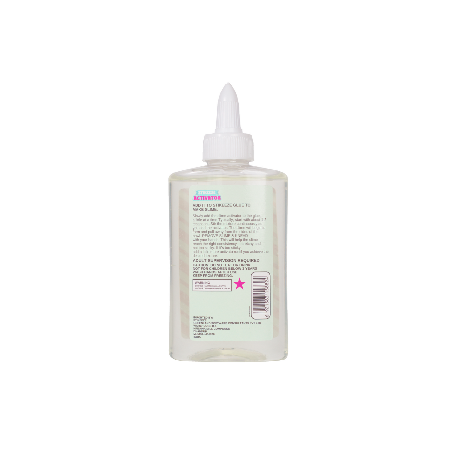 Stikeeze Activator | Regular | Just Add Glue for Slime Making | 147ML