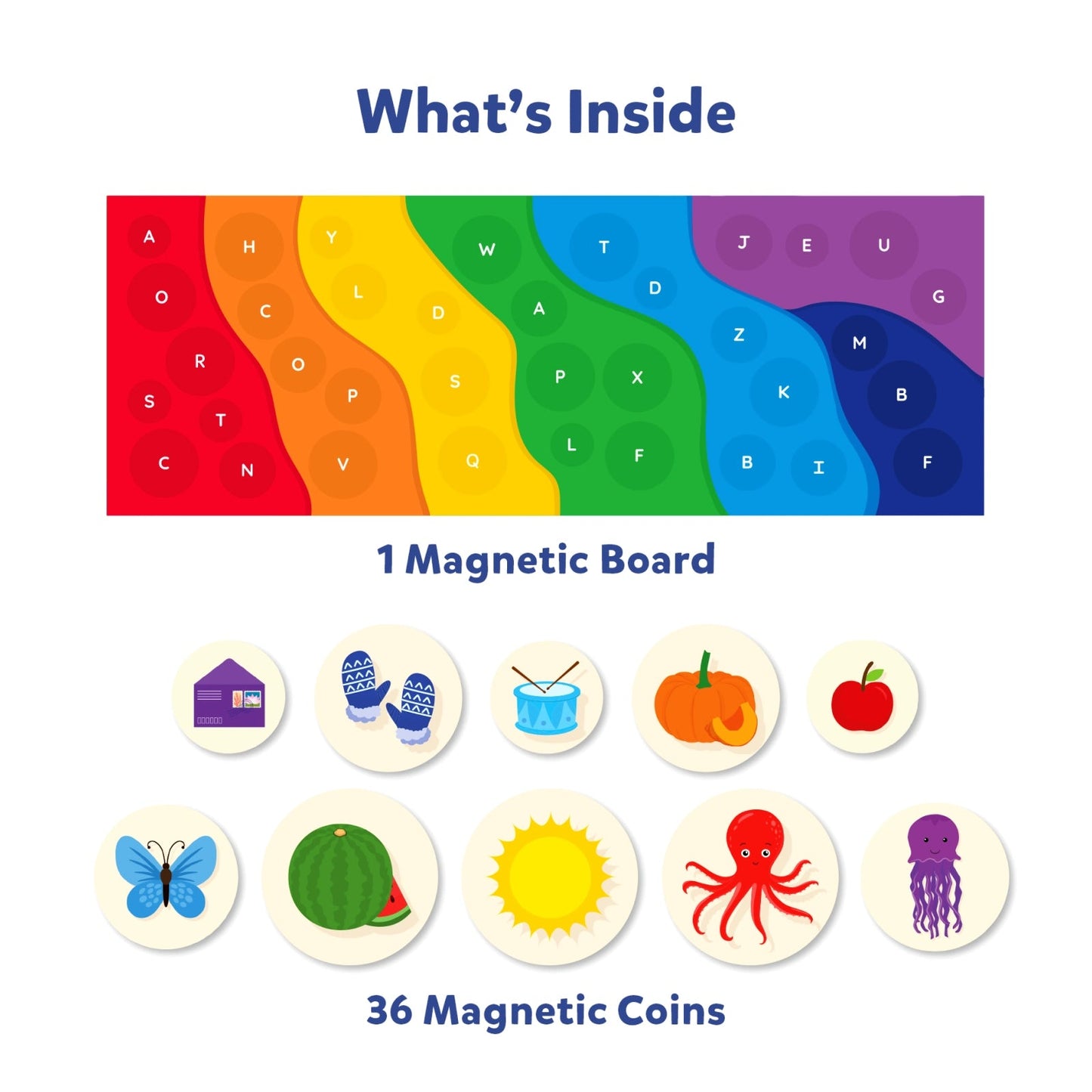 Magnetic Match - Alphabet Rainbow