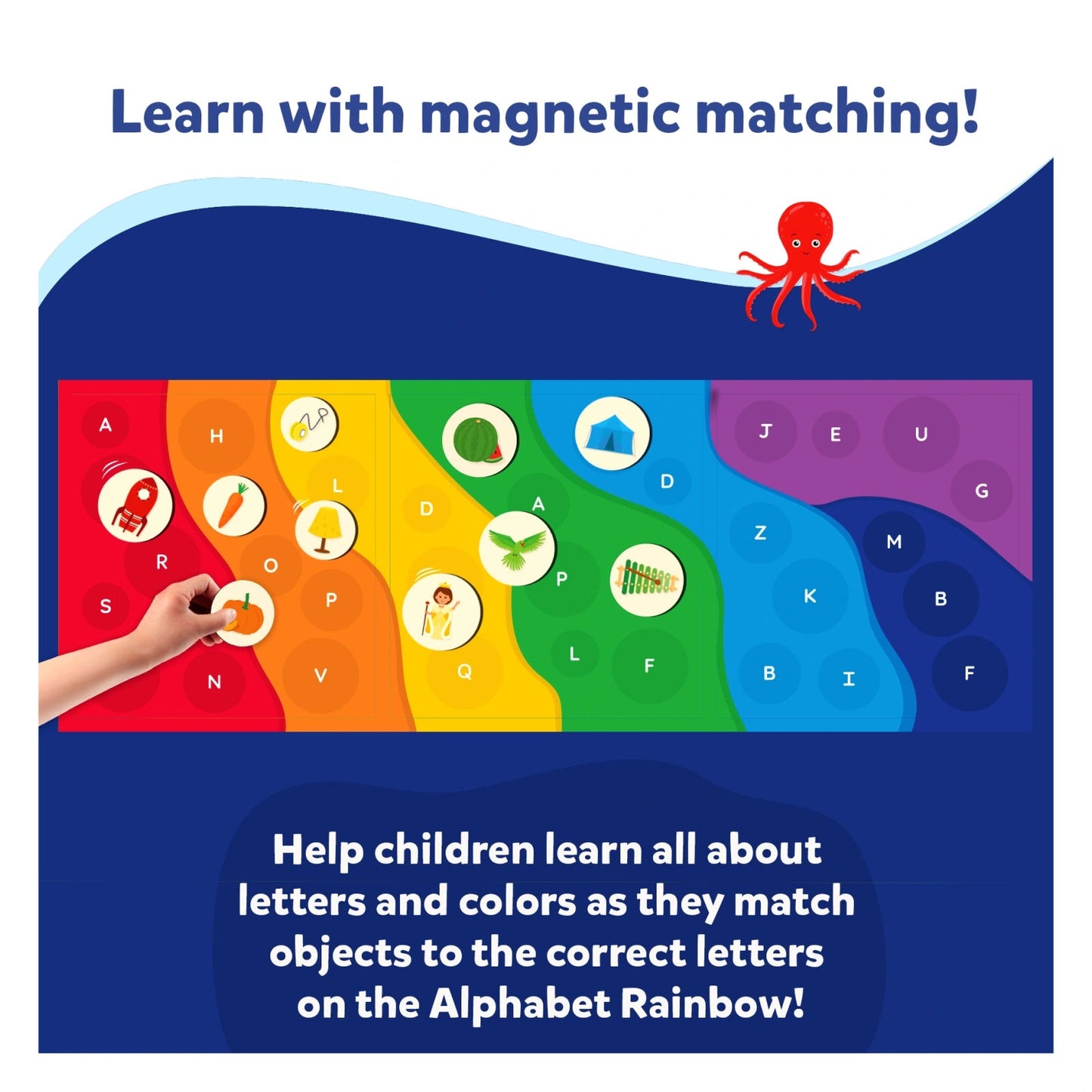 Magnetic Match - Alphabet Rainbow