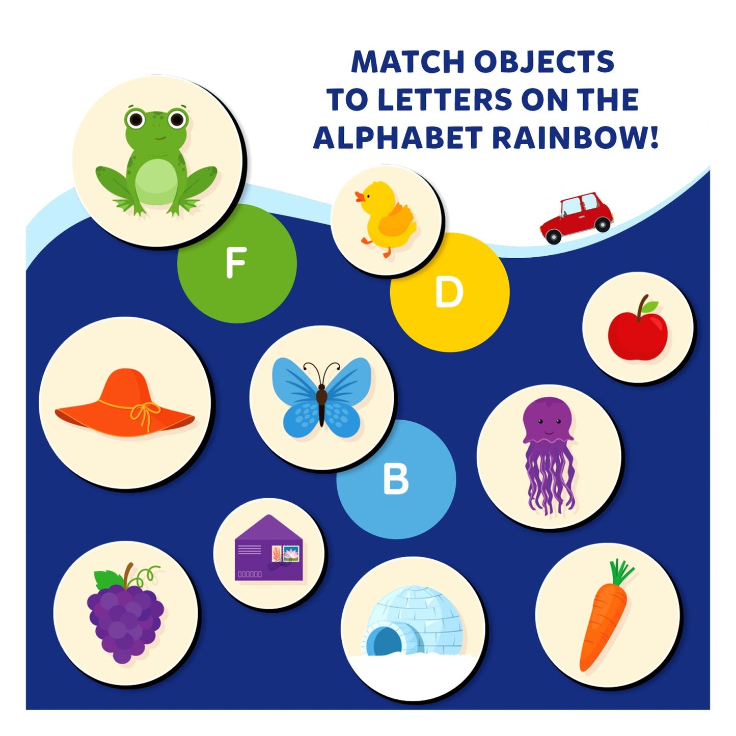 Magnetic Match - Alphabet Rainbow