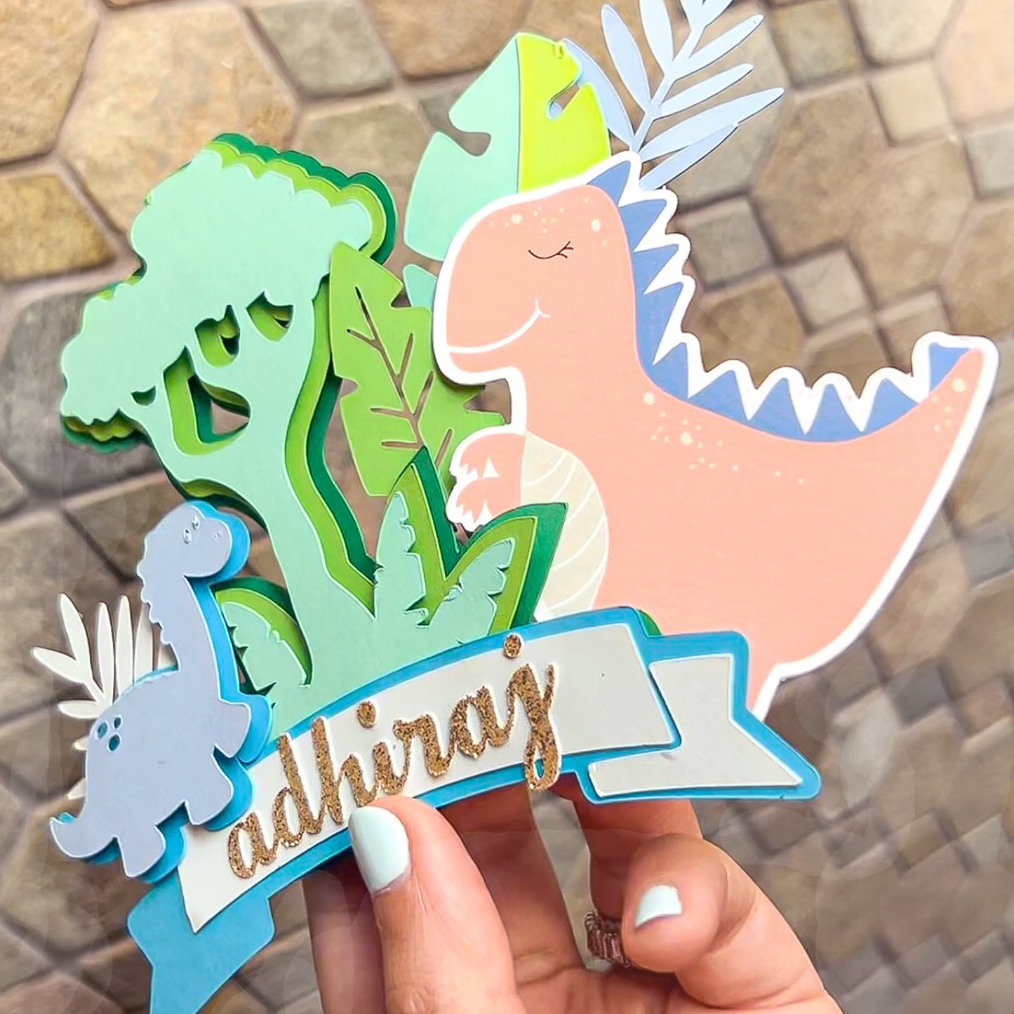 Dino-mite Cake Topper