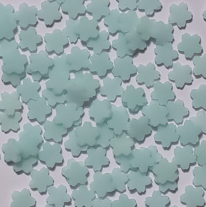 Stikeeze Glow in the Dark Confetti  | Blue Flowers | 3 gms | For Crafts, Slime & Resin Art