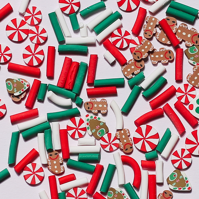 Stikeeze Shaped Confetti  | Christmas Candy | 3 gms | For Crafts, Slime & Resin Art