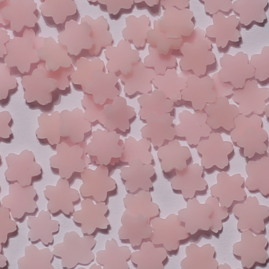 Stikeeze Glow in the Dark Confetti  | Pink Flowers | 3 gms | For Crafts, Slime & Resin Art