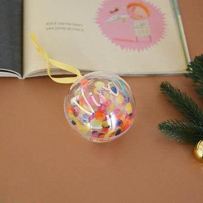 Personalised Ornament Globe | Confetti