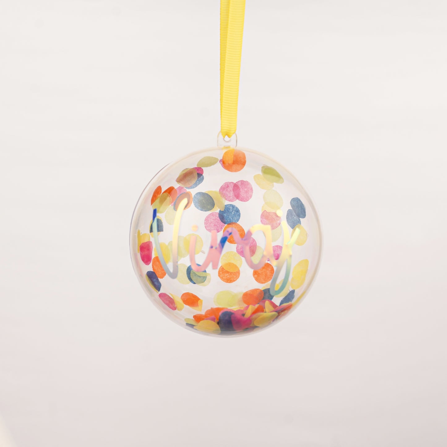 Personalised Ornament Globe | Confetti