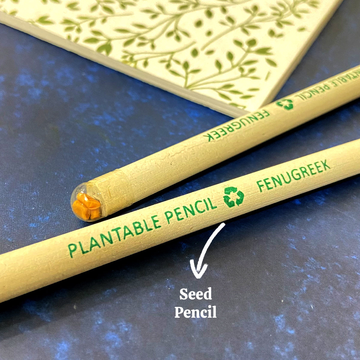 Plantable Stationery - Seed Diary, Seed Pens & Pencils in Zipper Pouch