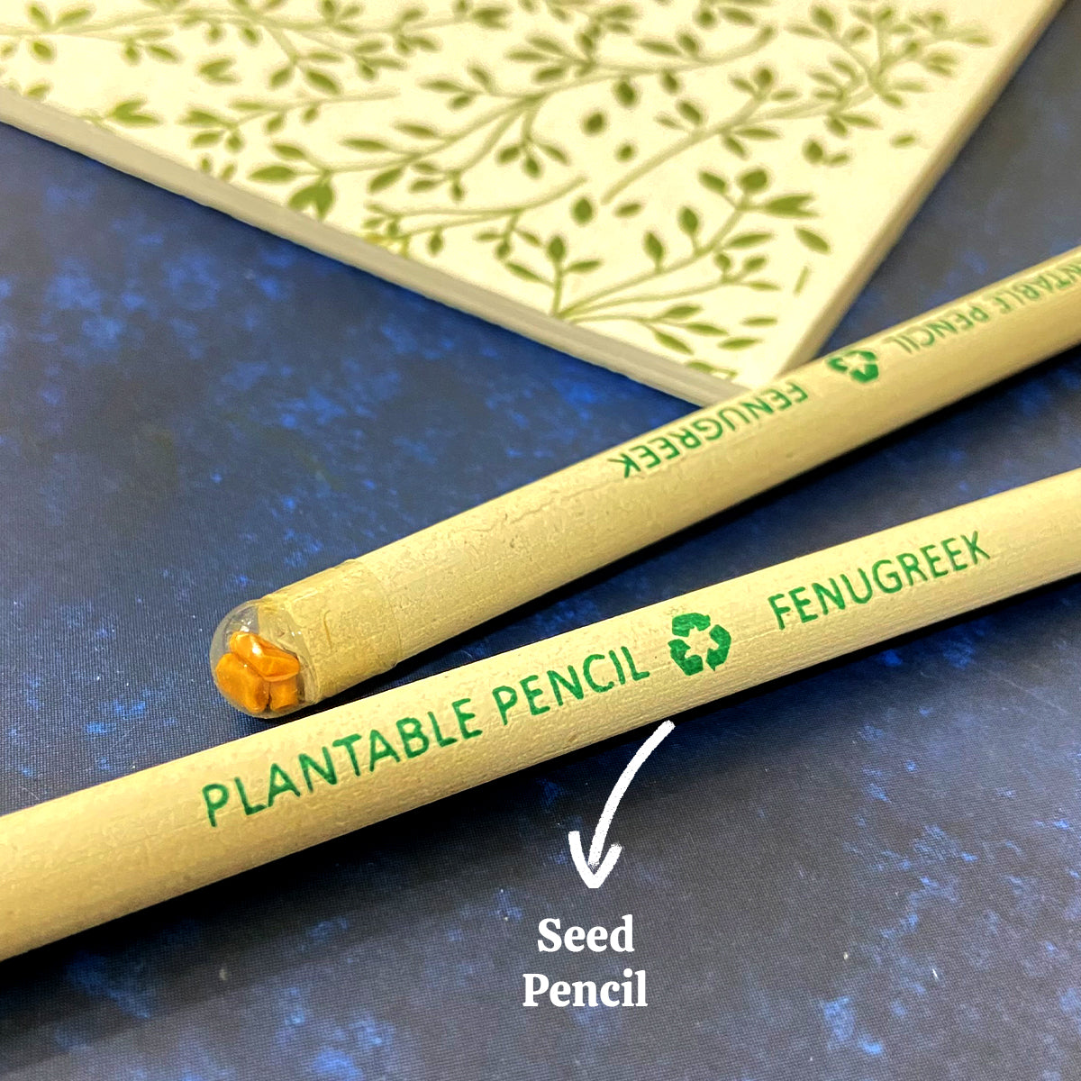 Plantable Stationery - Seed Diary, Seed Pens & Pencils in Zipper Pouch