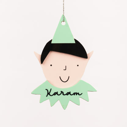 Personalised Layered Ornament | Elf