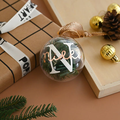 Personalised Ornament Globe | Evergreens