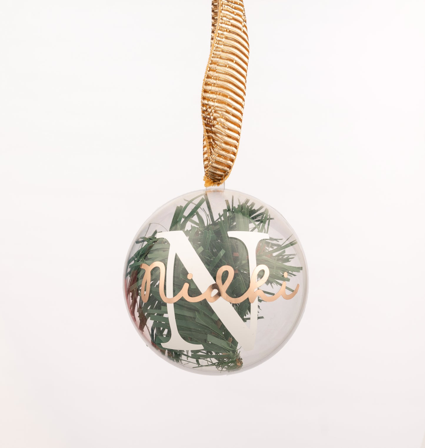 Personalised Ornament Globe | Evergreens