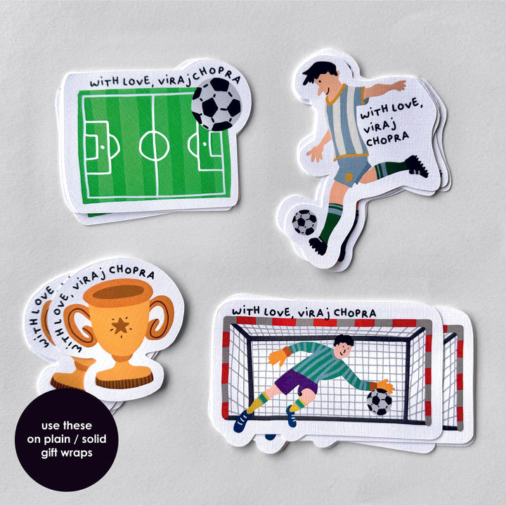 GIFT CARDS & TAGS: Stick On Tags | Football