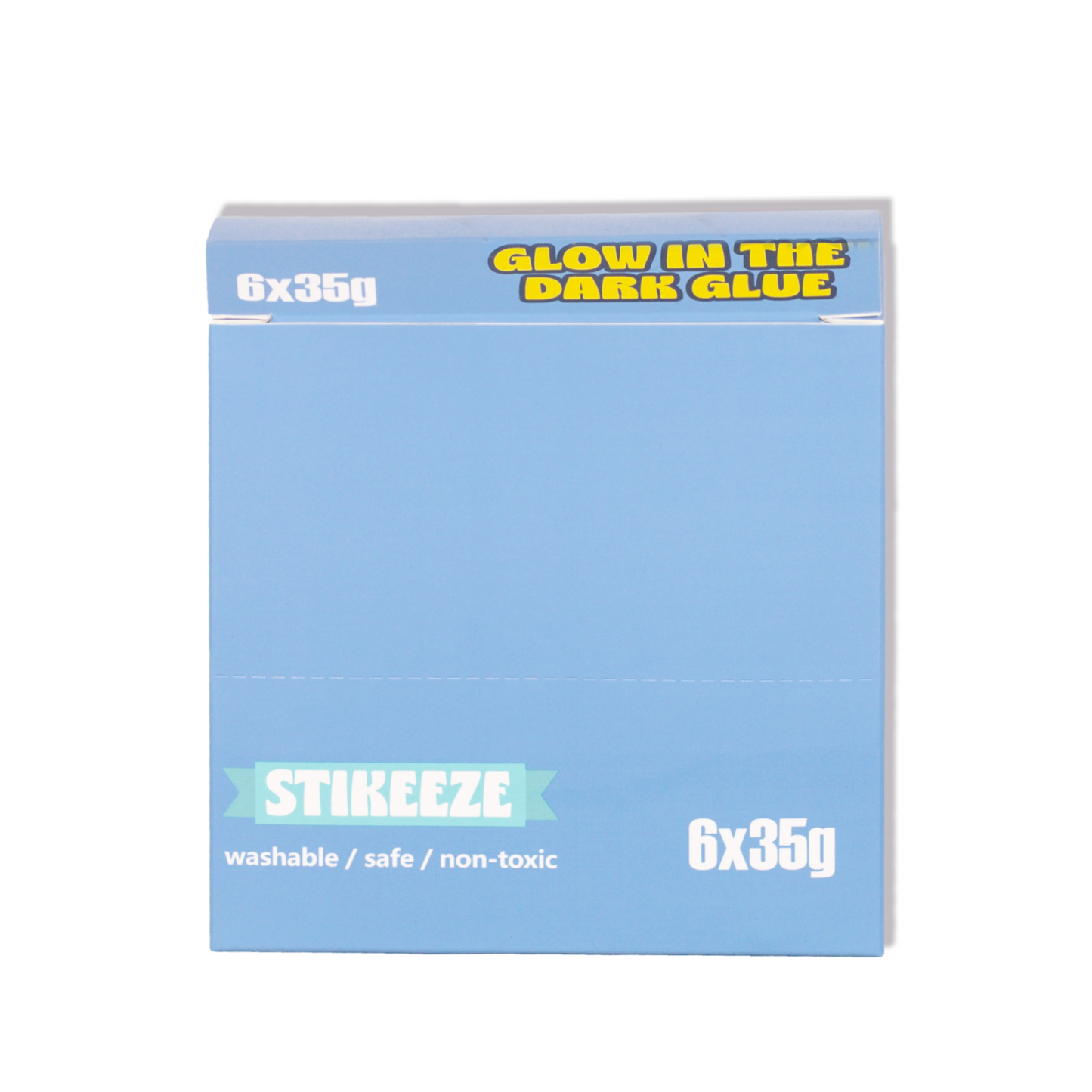 Stikeeze Glitter Glow in the Dark Glue | Set of 6 | 35gms