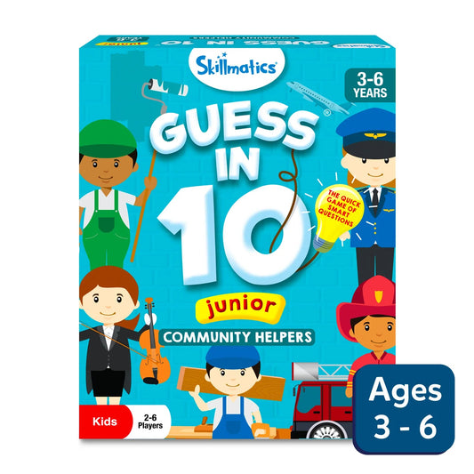 Guess in 10 Junior: Community Helpers | Trivia card game