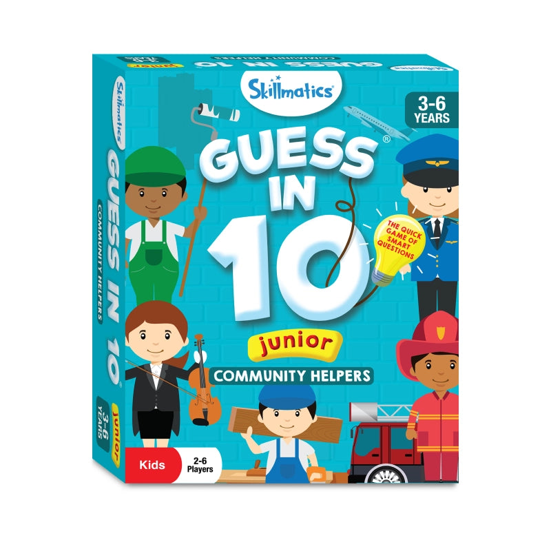 Guess in 10 Junior: Community Helpers | Trivia card game