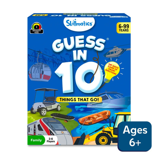 Guess in 10: Things That Go! | Trivia card game