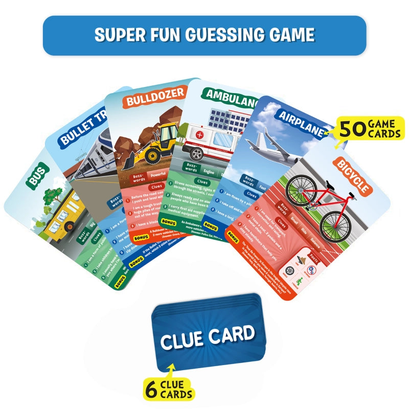 Guess in 10: Things That Go! | Trivia card game