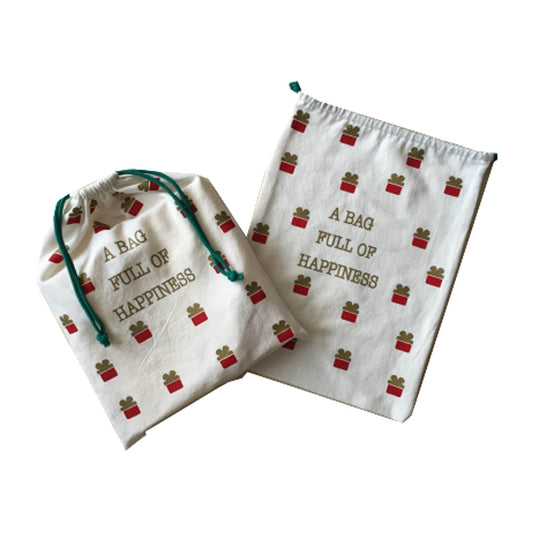 Reusable Canvas Drawstring Bags